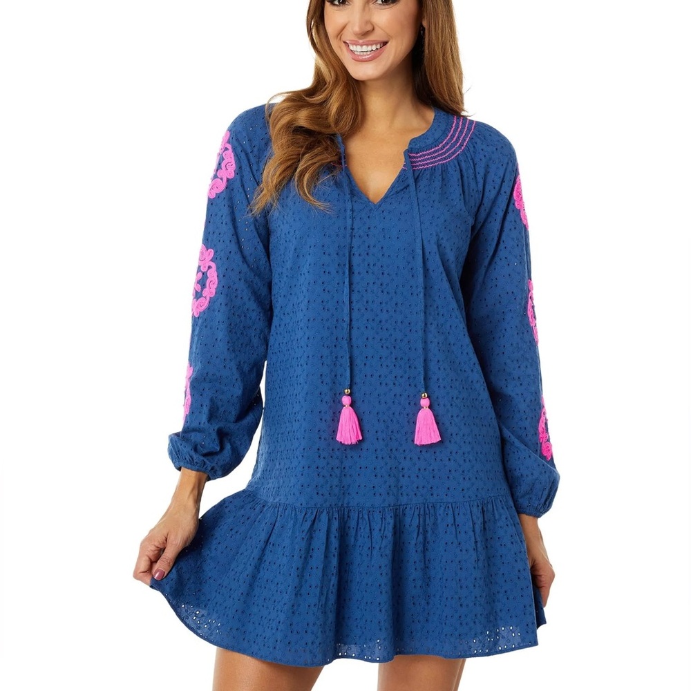 Lilly Pulitzer Blue and Pink Dress